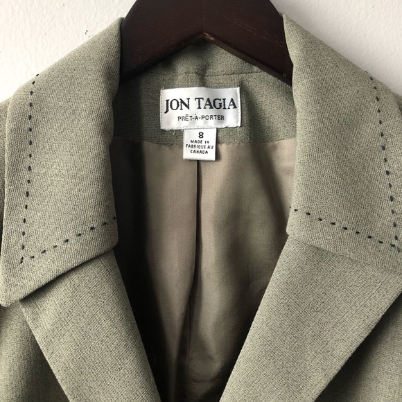 Jon Tagia Prêt-À-Porter woman vintage suit size 8 - Picture 3 of 16